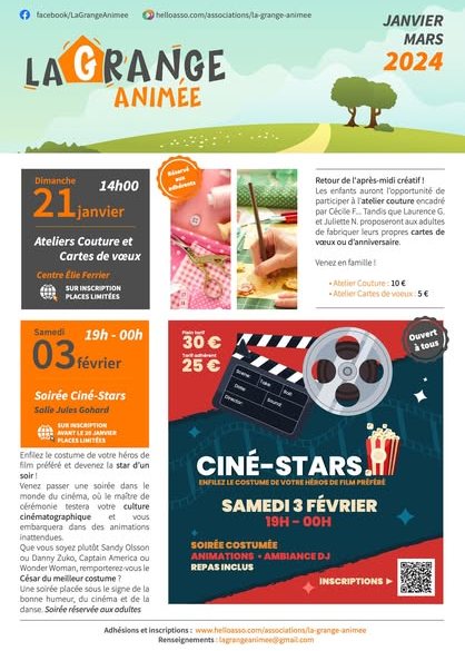 Programme Janvier à Mars 2024 — page 1